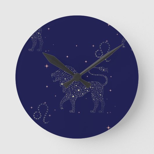 Sternleo Runde Wanduhr (Vorderseite)