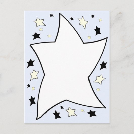 Sternlila Postkarte (Vorderseite)