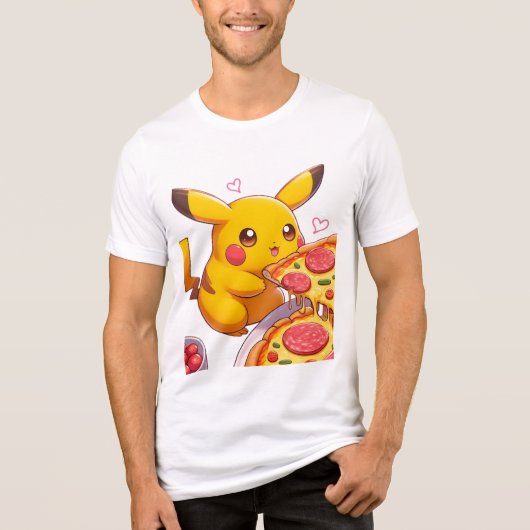 Sternmagisches Pikachu (Pokemon) Tri-Blend Shirt (Vorderseite)