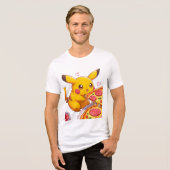 Sternmagisches Pikachu (Pokemon) Tri-Blend Shirt (Vorderseite voll)