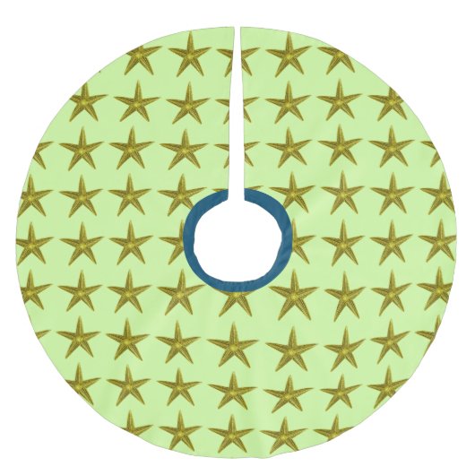 Sternmeer Polyester Weihnachtsbaumdecke (Vorderseite)
