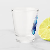 Sternmond Nachthimmel Himmelgalaxie Schnapsglas (Links)