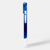 Sternmond Nachthimmel Himmelsgalaxie blau weiß Case-Mate iPhone Hülle (Rückseite / Links)