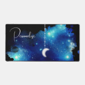 Sternmond Nachthimmel Himmelsgalaxie schwarz blau Schreibtischunterlage (Vorderseite)