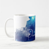 Sternmond Nachthimmel Himmelsgalaxie Tasse (Links)