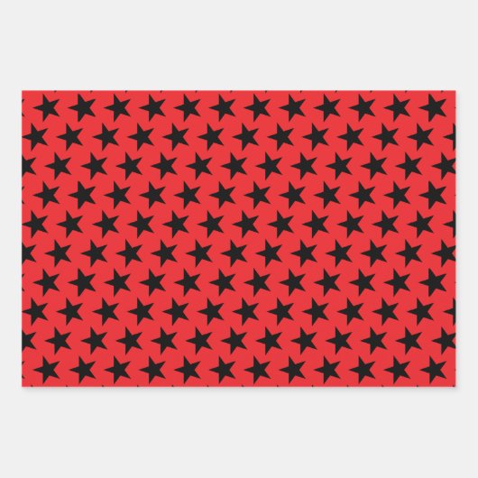 Sternmuster 10 geschenkpapier set (Vorderseite 3)