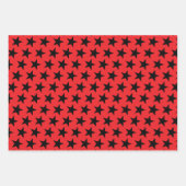 Sternmuster 10 geschenkpapier set (Vorderseite)