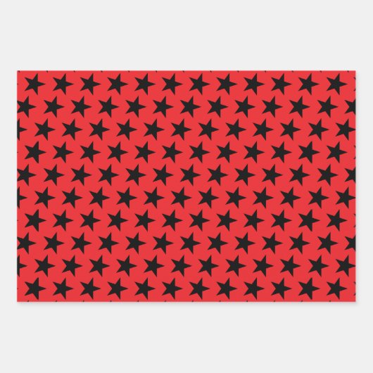 Sternmuster 10 geschenkpapier set (Vorderseite)