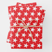 Sternmuster 12 geschenkpapier set (Beispiel)