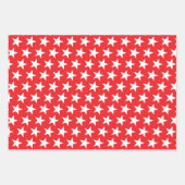 Sternmuster 12 geschenkpapier set (Vorderseite)