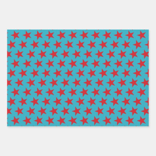 Sternmuster 13 geschenkpapier set (Vorderseite 3)