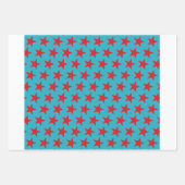Sternmuster 13 geschenkpapier set (Vorderseite 2)