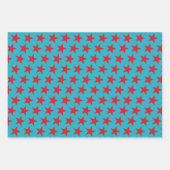 Sternmuster 13 geschenkpapier set (Vorderseite)