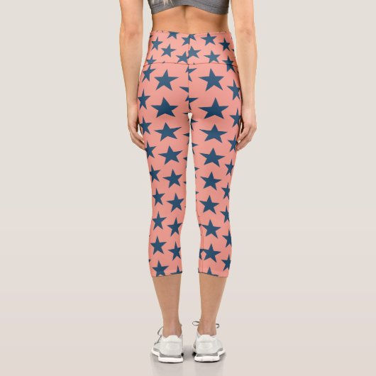 Sternmuster 4 capri leggings (Rückseite)