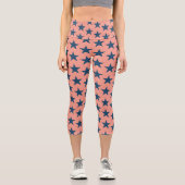 Sternmuster 4 capri leggings (Vorderseite)