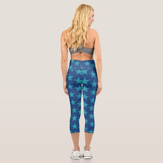 Sternmuster 7 capri leggings (Rückseite)