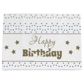 Sternmuster akzentriert große geschenktüte (Vorderseite)