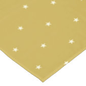 Sternmuster auf goldfarbenem Hintergrund Tischdecke (Schrägansicht)