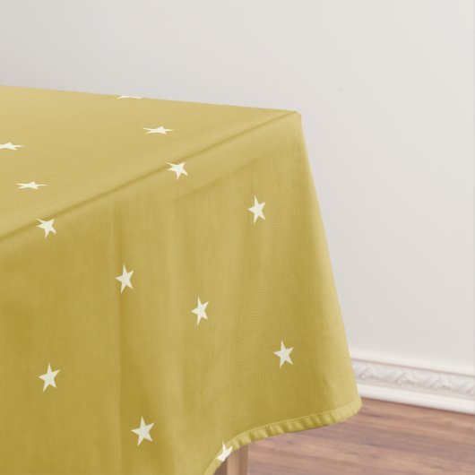 Sternmuster auf goldfarbenem Hintergrund Tischdecke (Beispiel)