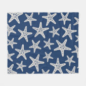 Sternmuster Blau Fleecedecke (Vorderseite (Horizontal))