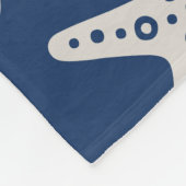 Sternmuster Blau Fleecedecke (Ecke)
