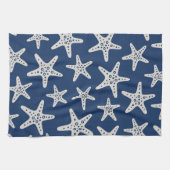 Sternmuster Blau Geschirrtuch (Horizontal)