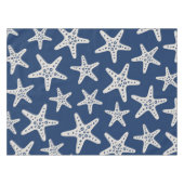 Sternmuster Blau Tischdecke (Vorderseite (Horizontal))