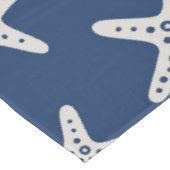 Sternmuster Blau Tischdecke (Schrägansicht)