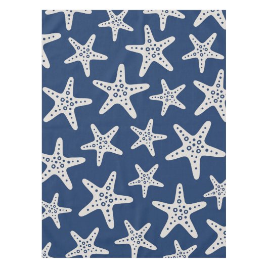 Sternmuster Blau Tischdecke (Vorderseite)