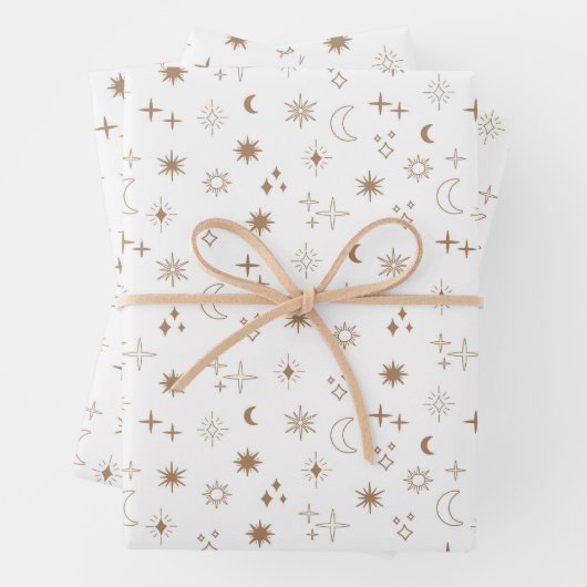 Sternmuster der Astrologie Geschenkpapier Set (Beispiel)
