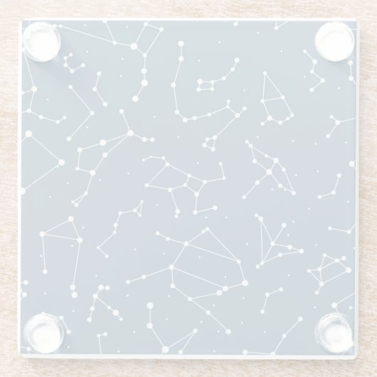 Sternmuster der Konstellation Glasuntersetzer (Rückseite)