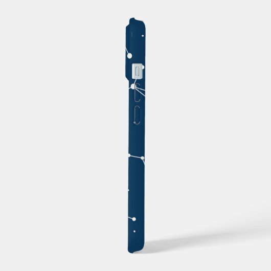 Sternmuster der Konstellation iPhone 15 Hülle (Linke Seite)