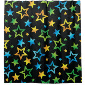 Sternmuster Duschvorhang (Vorderseite)