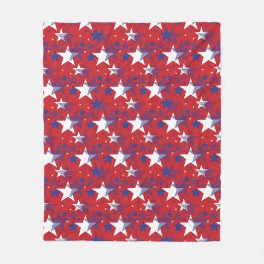 Sternmuster Fleecedecke (Vorderseite)