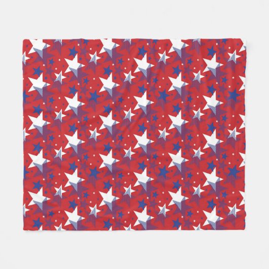 Sternmuster Fleecedecke (Vorderseite (Horizontal))