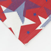 Sternmuster Fleecedecke (Ecke)