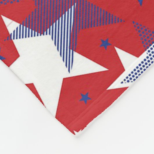 Sternmuster Fleecedecke (Ecke)