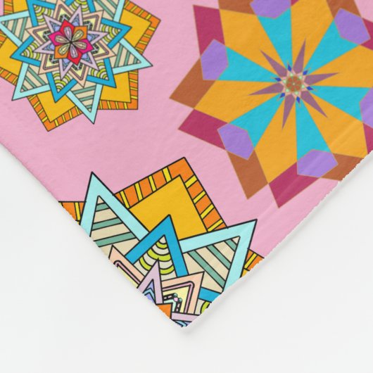 Sternmuster Fleecedecke (Ecke)