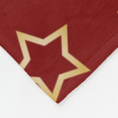 Sternmuster Fleecedecke (Ecke)