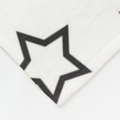 Sternmuster Fleecedecke (Ecke)
