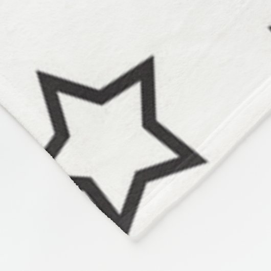 Sternmuster Fleecedecke (Ecke)