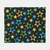Sternmuster Fleecedecke (Vorderseite (Horizontal))