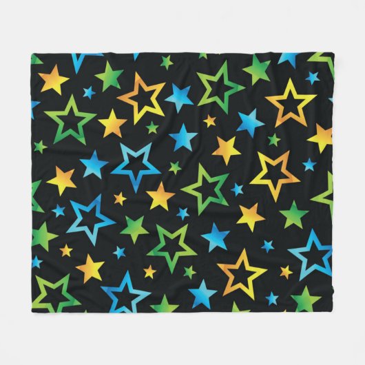 Sternmuster Fleecedecke (Vorderseite (Horizontal))