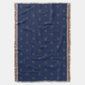 Sternmuster für Navy Blue Decke (Vorderseite Vertikal)