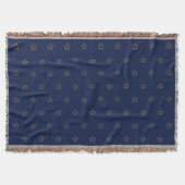 Sternmuster für Navy Blue Decke (Vorderseite)