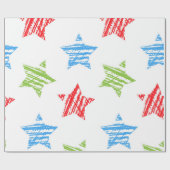 Sternmuster Geschenkpapier (Flach)