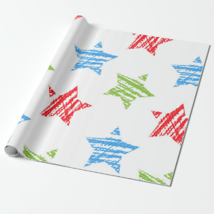 Sternmuster Geschenkpapier