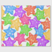 Sternmuster Geschenkpapier (Flach)