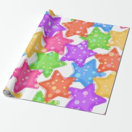 Sternmuster Geschenkpapier (Ungerollt)