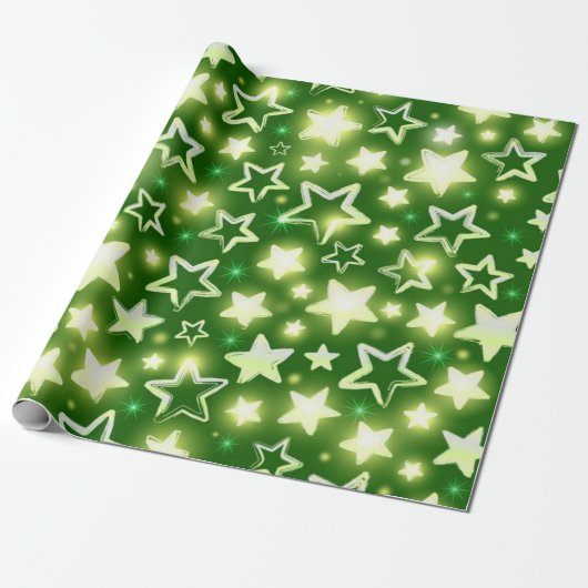 Sternmuster Geschenkpapier (Ungerollt)